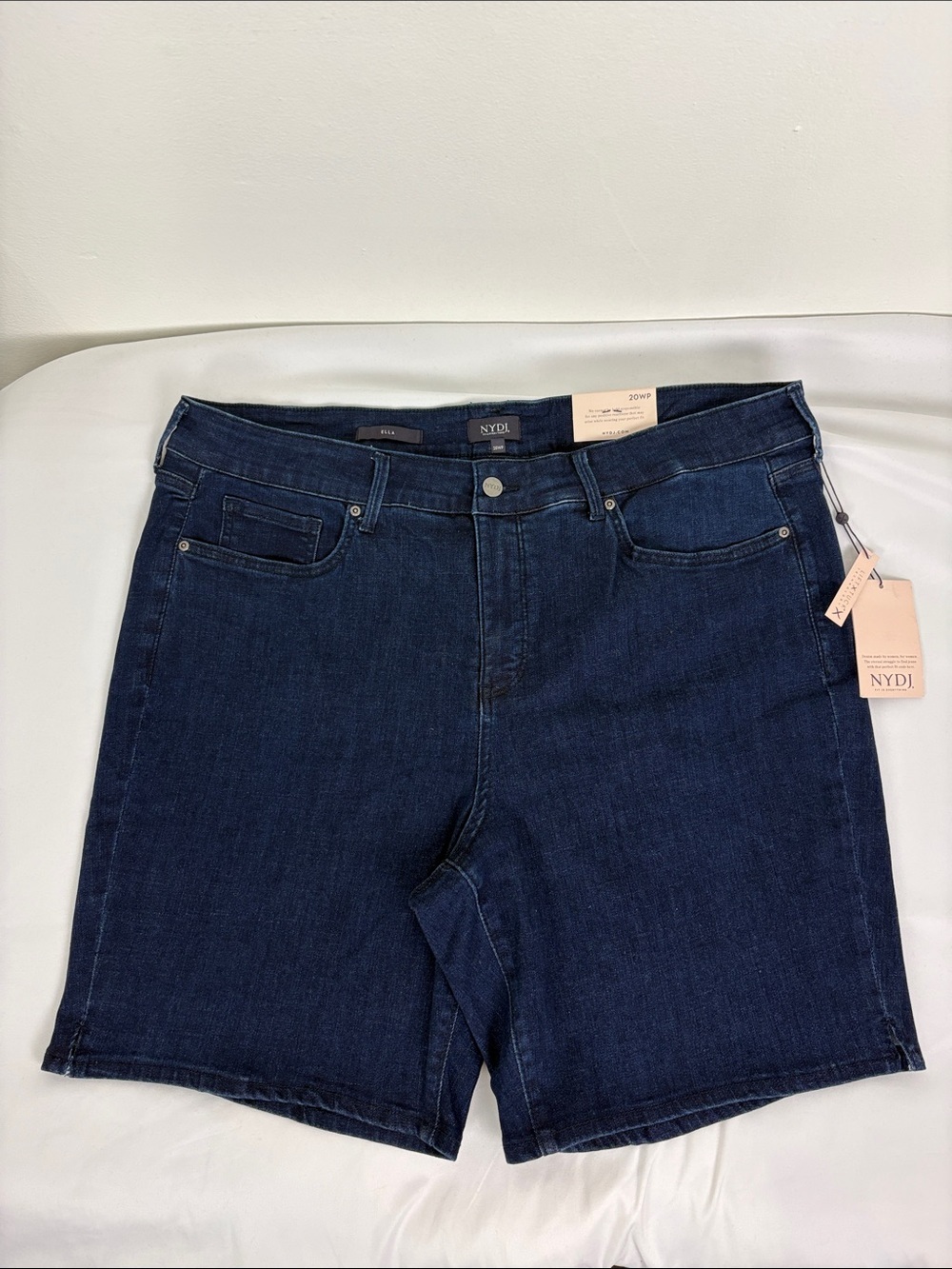 NYDJ New Women’s 20WP Ella Short With Side Seam Slits Stretchy Pockets In Arise